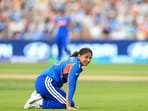 India's Harmanpreet Kaur looks on during the ICC Women's T20 World Cup. (AP)