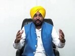 Punjab chief minister Bhagwant Mann speaks during a video message, in Chandigarh on Tuesday. (Bhagwant Mann Social Media Page)