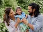 Upasana Konidela and Ram Charan with their first daughter, Klin Kaara. 