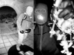 The masked suspect in the Nancy Guthrie case as seen in the doorbell footage released by the FBI.