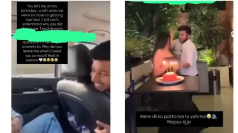 A screenshot of the video posted by Siya on Instagram