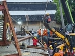 A rescue and search operation continued at the collapse scene. (ANI)