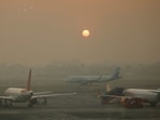 An Air India and an IndiGo aircraft came face to face each other.