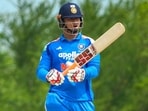 India's Vaibhav Sooryavanshi during an ODI cricket match between India-A and Afghanistan-A, in Dambulla