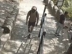 Chetan Chaudhary seen wearing a hoodie in the CCTV footage at the foothills of Lohagad on June 18. 
