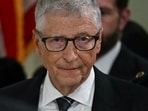 Microsoft co-founder Bill Gates departs after a closed-door interview with the House Oversight Committee on Capitol Hill in Washington