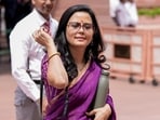 New Delhi: TMC MP Mahua Moitra during the Special session of Parliament, in New Delhi, Friday, April 17, 2026. (PTI Photo/Ravi Choudhary)(PTI04_17_2026_000140B)