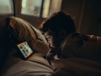 Dr Sethi warns against scrolling through a phone in bed at night. 