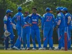 If Suryansh Shedge (smiling and standing akimbo in the middle) can also do well with the ball, it can be a great confidence booster for him.