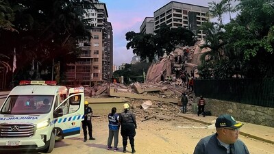 Interim President Delcy Rodríguez declared a state of emergency in an address to the nation. (AFP) Interim President Delcy Rodríguez declared a state of emergency in an address to the nation. (AFP)