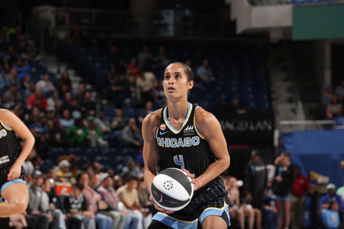 Skylar Diggins-Smith revealed that she played the entire 2018 WNBA season while pregnant (AFP) Skylar Diggins-Smith revealed that she played the entire 2018 WNBA season while pregnant (AFP)