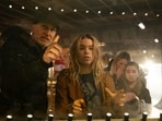 Supergirl director Craig Gillespie and actor Milly Alcock