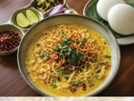 Khow Suey Idli is popular in Myanmar. Locals dunk idli into rich coconut curries. (IMAGE CREATED USING CHATGPT)