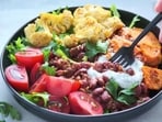 Easy To Make Rajma And Paneer Tikka Bowl Recipe