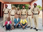 Police have arrested three Jalandhar youths for allegedly providing sensitive information about key government establishments of the state to Pakistan-based gangster Shahzad Bhatti. (HT Photo)