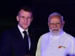 Prime Minister Narendra Modi and French President Emmanuel Macron on Tuesday jointly inaugurated the ‘India-France Year of Innovation’ and the ‘India-France Innovation Forum’ (Anshuman Poyrekar/HT Photo)