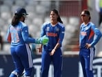 Raddha Yadav was the standout bowler for India with 3/28 against Bangladesh on Thursday (BCCI Women / X)