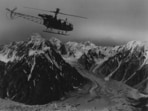 The Cheetah helicopter in Ladakh in 1996