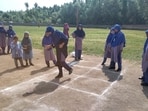 Students enjoying during the bag-free day at PM Shri Government Secondary School, Laharwalpora, in Bandipora on Thursday. (HT Photo) Students enjoying during the bag-free day at PM Shri Government Secondary School, Laharwalpora, in Bandipora on Thursday. (HT Photo)