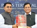 Union minister Sarbananda Sonowal with Goa chief minister Pramod Sawant. (X)
