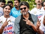 Vijay was spotted at a drug awareness run as Trisha Krishnan attended Avantika's wedding. 