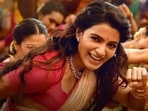 Samantha Ruth Prabhu in a still from the song Thassadiya in Maa Inti Bangaaram. 