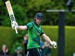 Lorcan Tucker stabilised Ireland's innings.