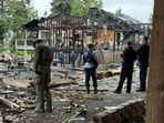 A view of the house after the Whidbey Island explosion.