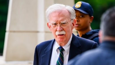 John Bolton, former US national security adviser, arrives at the US district courthouse in Greenbelt, Maryland, US, on Friday, June 26, 2026. (Bloomberg) John Bolton, former US national security adviser, arrives at the US district courthouse in Greenbelt, Maryland, US, on Friday, June 26, 2026. (Bloomberg)