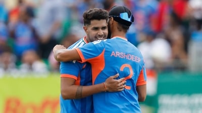 Harshit Rana and Arshdeep Singh gave India a brilliant start picking up three wickets in the powerplay. (BCCI X)