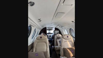A picture of a private jet in India shared by an American entrepreneur. (X/@ashajadeja) A picture of a private jet in India shared by an American entrepreneur. (X/@ashajadeja)