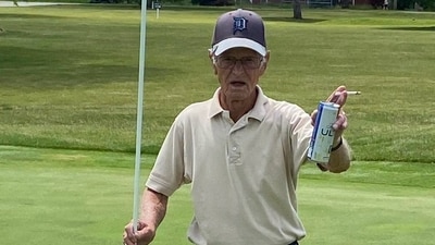 87-year-old Lee McFarland recorded a remarkable hole-in-one, turning an ordinary round of golf into a memorable occasion. (Chippewa Golf Club/FB) 87-year-old Lee McFarland recorded a remarkable hole-in-one, turning an ordinary round of golf into a memorable occasion. (Chippewa Golf Club/FB)