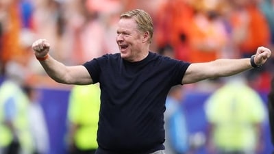 Ronald Koeman, Head Coach of Netherlands, celebrates Netherland's victory. (AFP picture) Ronald Koeman, Head Coach of Netherlands, celebrates Netherland's victory. (AFP picture)