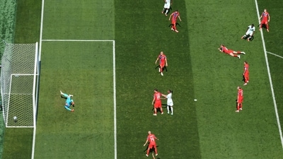The PSG star's goals came in the seventh, 20th and 32nd minute. (REUTERS)