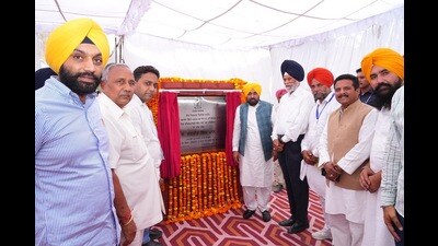 While laying the foundation stone of a sports stadium in Samana, chief minister Bhagwant Mann said that the state government is making unprecedented investments in sports infrastructure to encourage youth participation in sports, eradicate the menace of drugs and prepare athletes to excel at national and international levels. (HT Photo) While laying the foundation stone of a sports stadium in Samana, chief minister Bhagwant Mann said that the state government is making unprecedented investments in sports infrastructure to encourage youth participation in sports, eradicate the menace of drugs and prepare athletes to excel at national and international levels. (HT Photo)