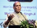 Union Defence Minister Rajnath Singh addresses an event in Nagpur. (ANI Photo)