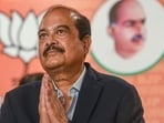 BJP Rajya Sabha member Harsh Mahajan’s health suddenly deteriorated during a protest in Shimla on Saturday, after which he was rushed to the Indira Gandhi Medical College and Hospital (IGMC). (File photo)