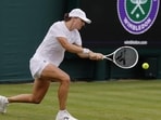 Defending champion Iga Swiatek during practice ahead of Wwimbledon 2026 (REUTERS)