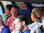 Norway's Erling Haaland was benched for the France game.(AP Photo/Martin Meissner)