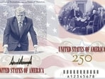 President Donald Trump revealed a redesigned American passport featuring his image and the phrase 'Welcome, but be good!' as part of a limited-edition commemorating the 250th anniversary of the Declaration of Independence.