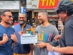 A picture from the sets of Haiwaan.