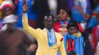 Michel Kuka Mbolandinga was in attendance at Guadalajara Stadium for DR Congo's 1-0 loss to Colombia. (AFP) Michel Kuka Mbolandinga was in attendance at Guadalajara Stadium for DR Congo's 1-0 loss to Colombia. (AFP)