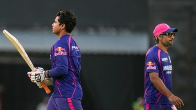 Boy, was Kumar Sangakkara impressed with Vaibhav Sooryavanshi's power-hitting! (PTI) Boy, was Kumar Sangakkara impressed with Vaibhav Sooryavanshi's power-hitting! (PTI)