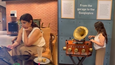 A Google employee gave her mother a tour of Google’s Gurgaon office, and the sweet video drew warm reactions online. (Instagram/rashi_ailawadi) A Google employee gave her mother a tour of Google’s Gurgaon office, and the sweet video drew warm reactions online. (Instagram/rashi_ailawadi)