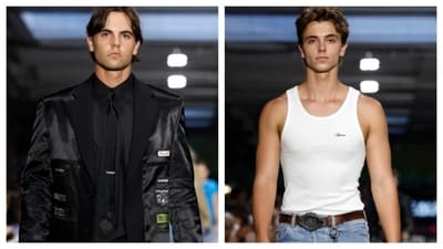 Britney Spears' sons, Sean Preston and Jayden Federline, made their runway debut at Paris Fashion Week. (Picture credit: Instagram/@hugogloss) Britney Spears' sons, Sean Preston and Jayden Federline, made their runway debut at Paris Fashion Week. (Picture credit: Instagram/@hugogloss)