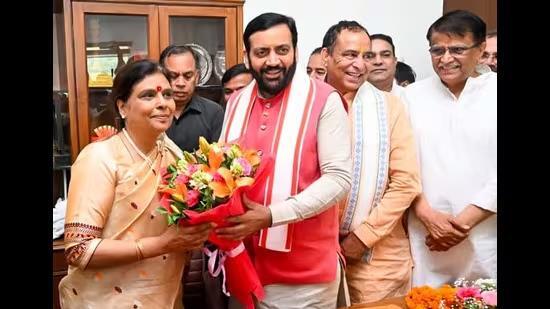 Archana Gupta expressed confidence that the Nari Shakti Vandan Adhiniyam, which provides for 33% reservation for women in the Lok Sabha and state assemblies. (HT File)