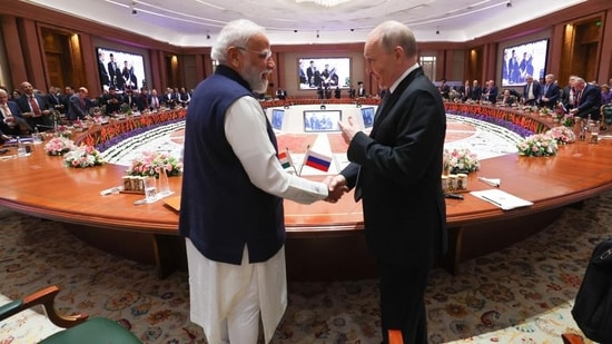 Prime Minister Narendra Modi and Russian President Vladimir Putin (PMO)