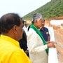వెలిగొండ ప్రాజెక్ట్ వద్ద సీఎం చంద్రబాబు