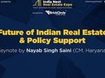 Keynote address: Nayab Singh Saini on real estate & policy support | India Next Summit