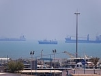 As of Saturday, ten Indian vessels were positioned in the Persian Gulf, west of the strait.